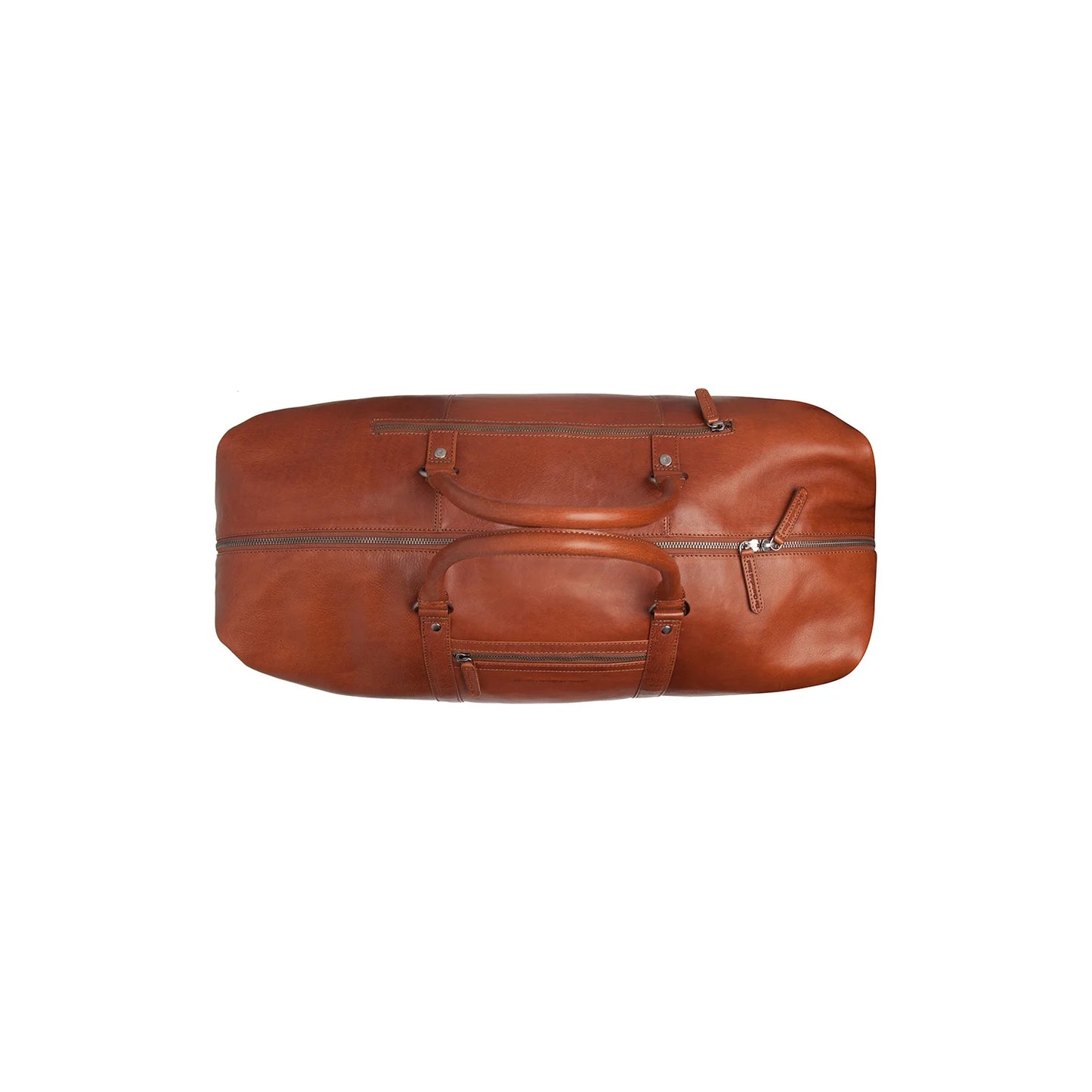 Alfred | Bolso de viaje de cuero Cognac Cavoli