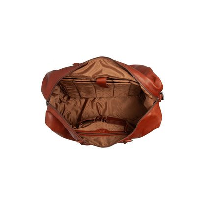 Alfred | Bolso de viaje de cuero Cognac Cavoli