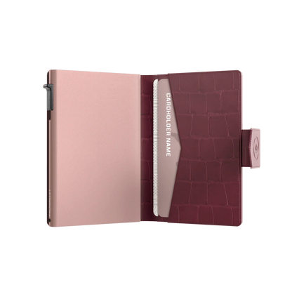 Sandro | Tarjetero Plus Croco Burdeos