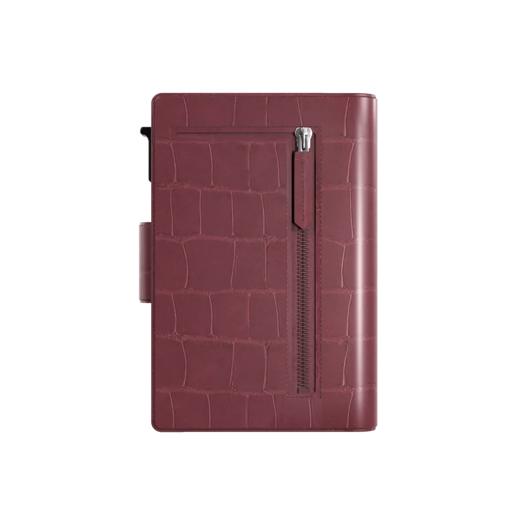 Sandro | Tarjetero Plus Croco Burdeos