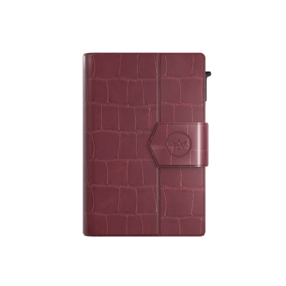 Sandro | Tarjetero Plus Croco Burdeos